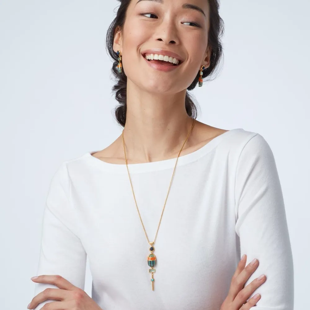 The Met Store Royal Scarab Lariat Necklace