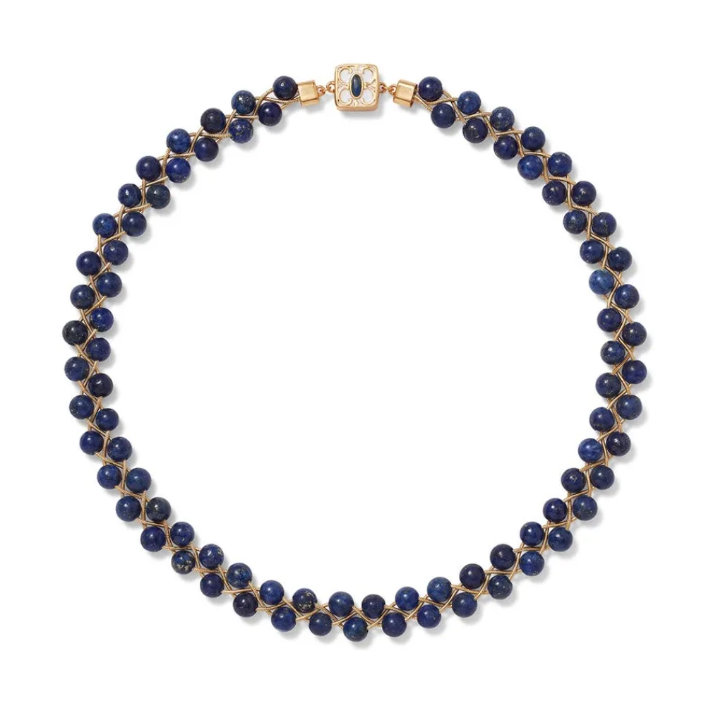 Clearance The Met Store Spanish Baldric Lapis Braided Necklace