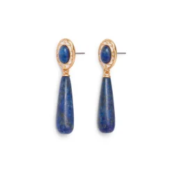 The Met Store Spanish Baldric Lapis Elongated Drop Earrings