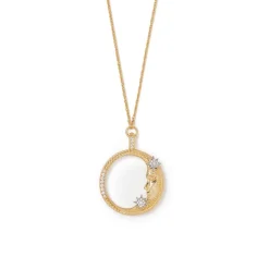 The Met Store Spanish Day and Night Magnifier Pendant Necklace