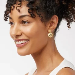 Clearance The Met Store Spanish Day and Night Magnifier Pendant Necklace and Moon Drop Earrings Set