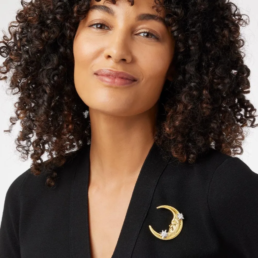 Best The Met Store Spanish Day and Night Moon Brooch