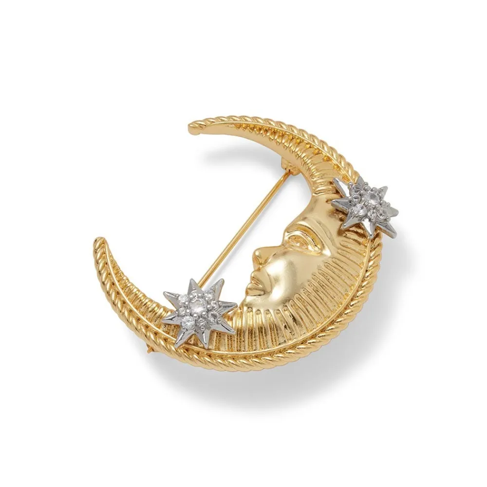 Best The Met Store Spanish Day and Night Moon Brooch