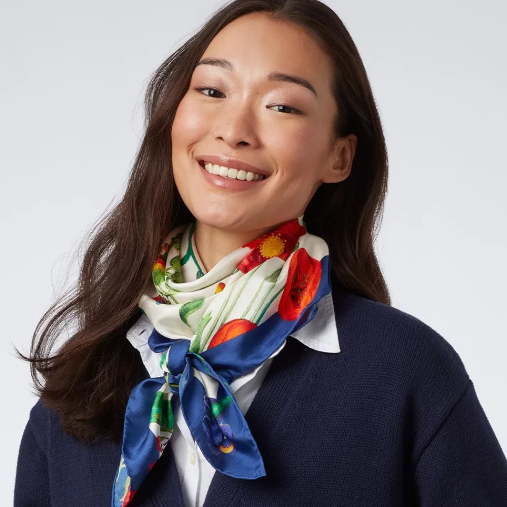 Best The Met Store The Met Cloisters Garden Square Silk Scarf