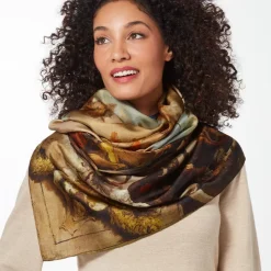 Outlet The Met Store Tiepolo Allegory of the Planets and Continents Oversize Unisex Oblong Silk Scarf