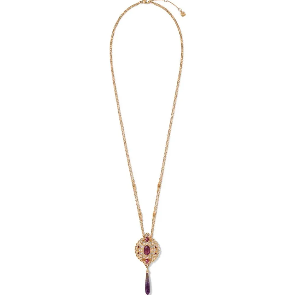 Hot The Met Store Turkish Amethyst Long Pendant Necklace