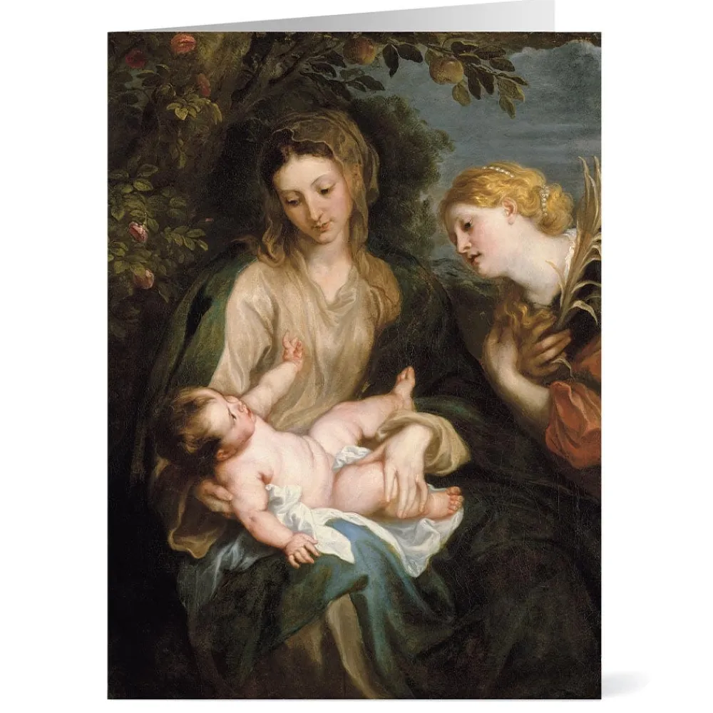 Hot The Met Store Van Dyck: Virgin and Child with Saint Catherine of Alexandria Holiday Cards