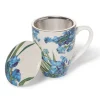 Sale The Met Store Van Gogh Irises Covered Mug with Tea Infuser