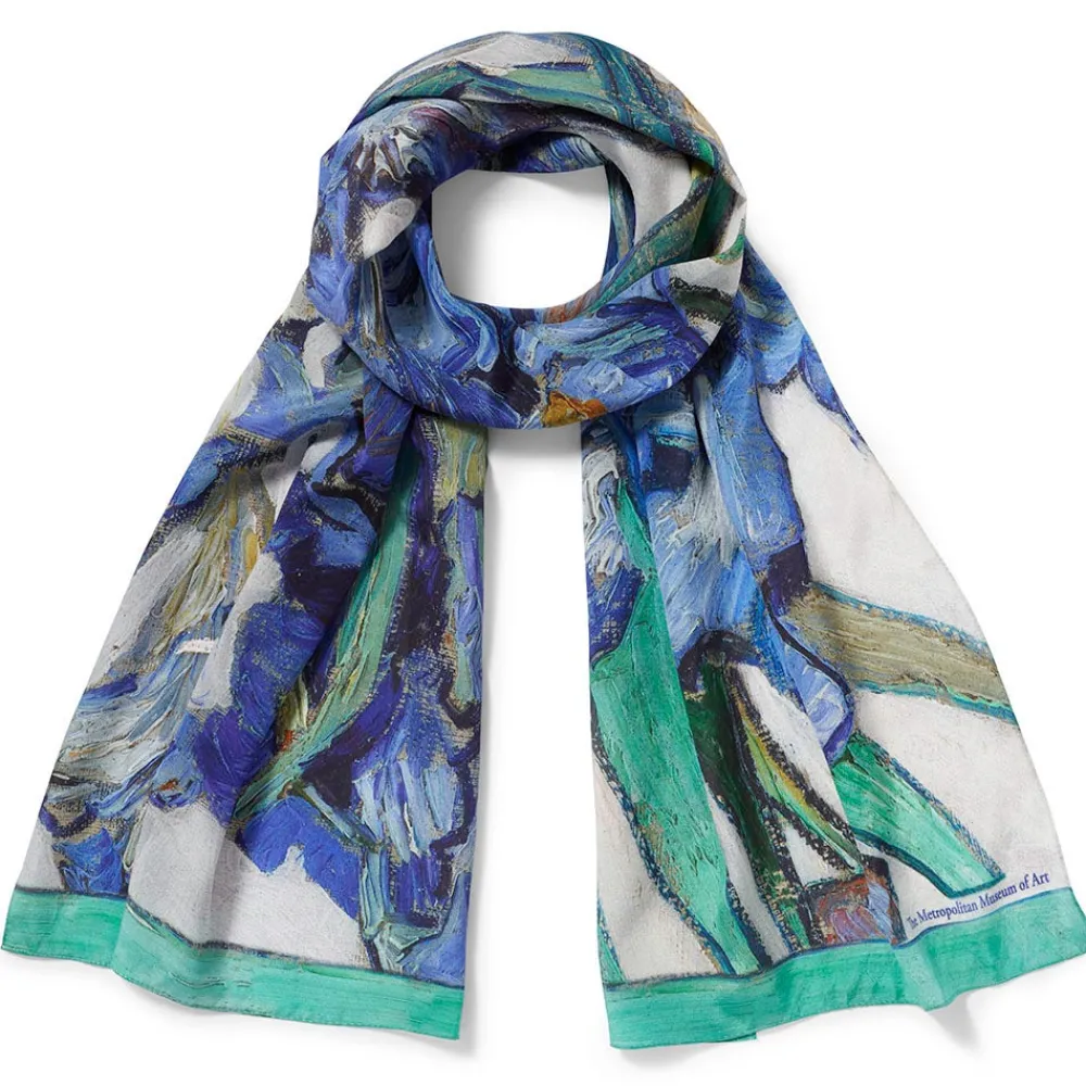 Hot The Met Store Van Gogh Irises Oblong Silk Scarf