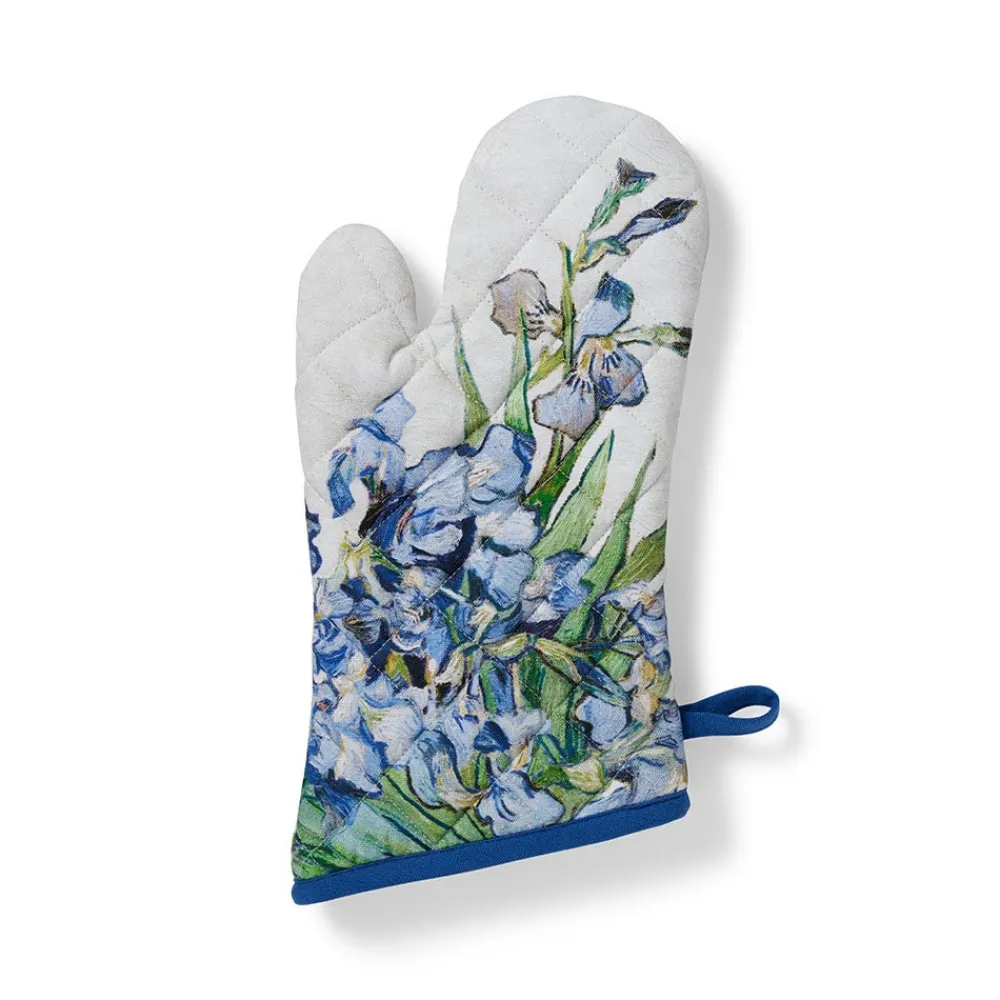 Sale The Met Store Van Gogh Irises Pot Holder and Oven Mitt Set