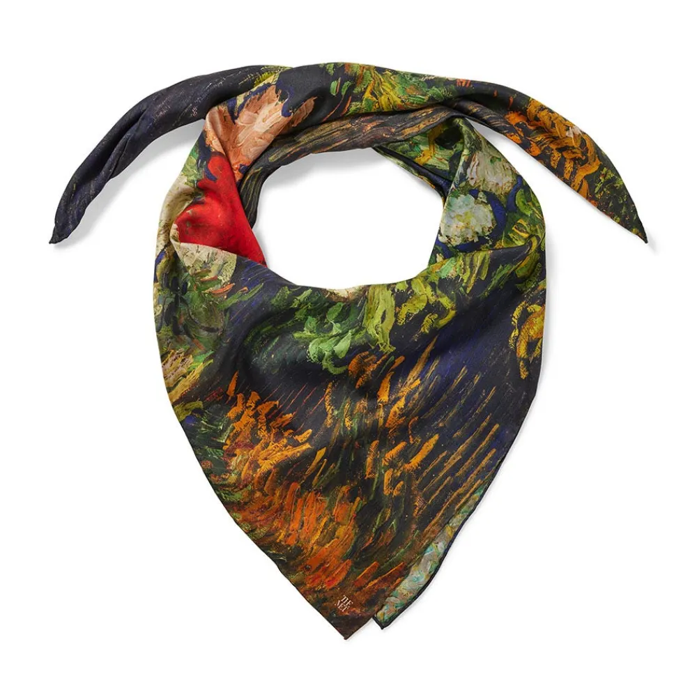 Hot The Met Store Van Gogh Stylized Nature Double-Sided Square Silk Scarf