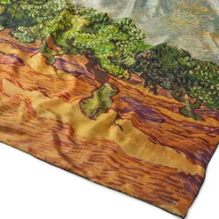 Hot The Met Store Van Gogh Stylized Nature Double-Sided Square Silk Scarf
