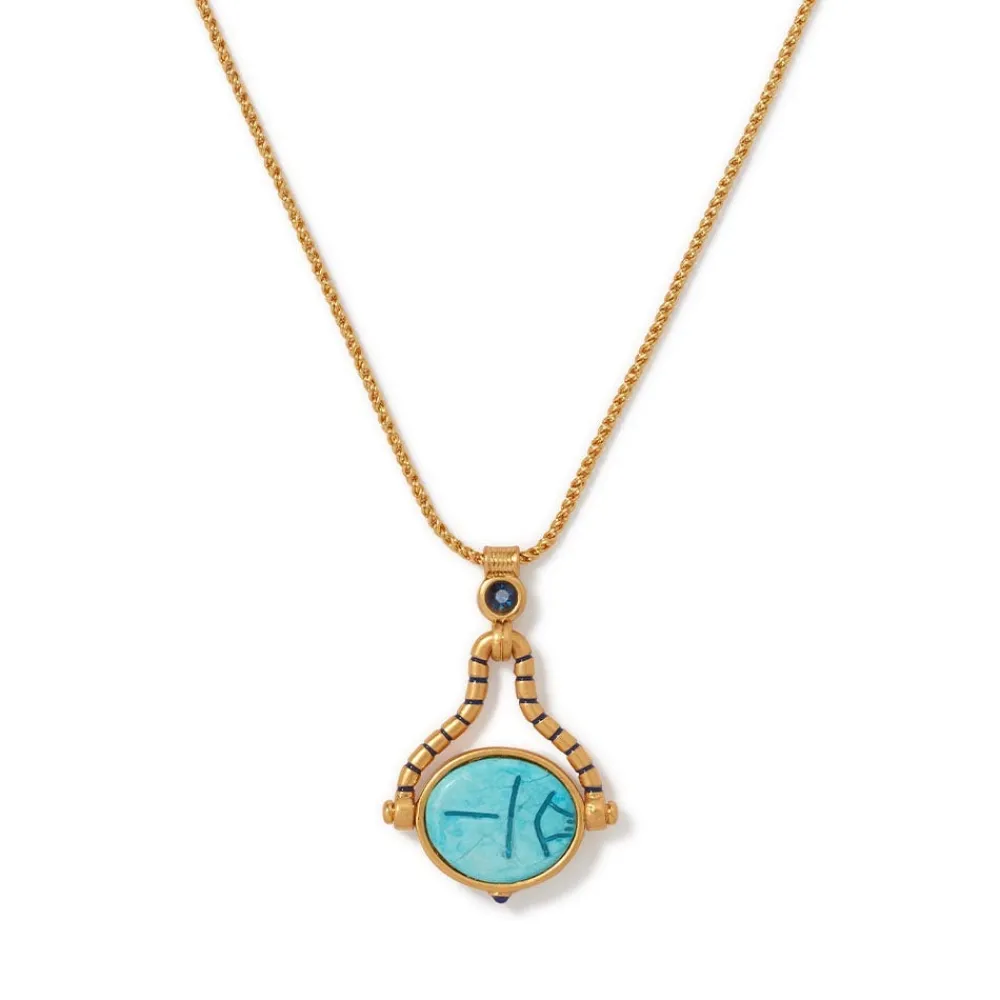 Hot The Met Store Wedjat Eye Scarab Spinning Pendant Necklace