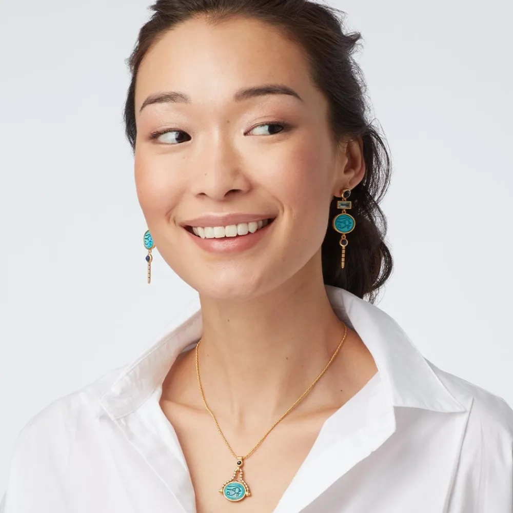 Hot The Met Store Wedjat Eye Scarab Spinning Pendant Necklace