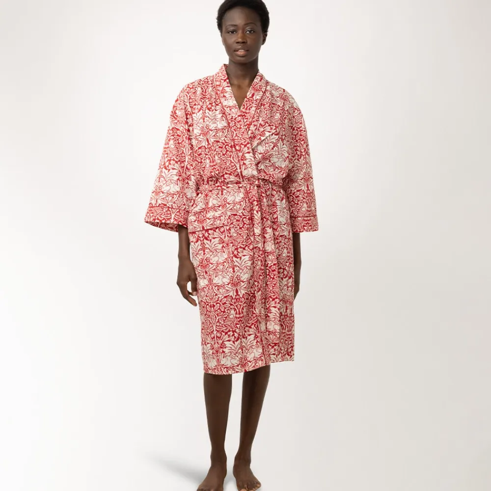 Online The Met Store William Morris Brother Rabbit Unisex Cotton Robe