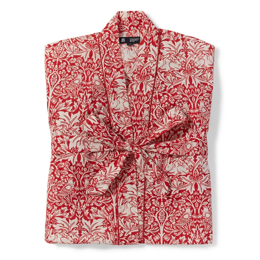 Online The Met Store William Morris Brother Rabbit Unisex Cotton Robe