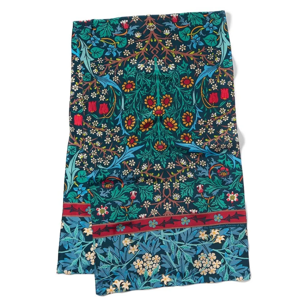 Discount The Met Store William Morris Mixed Patterns Oblong Silk Scarf