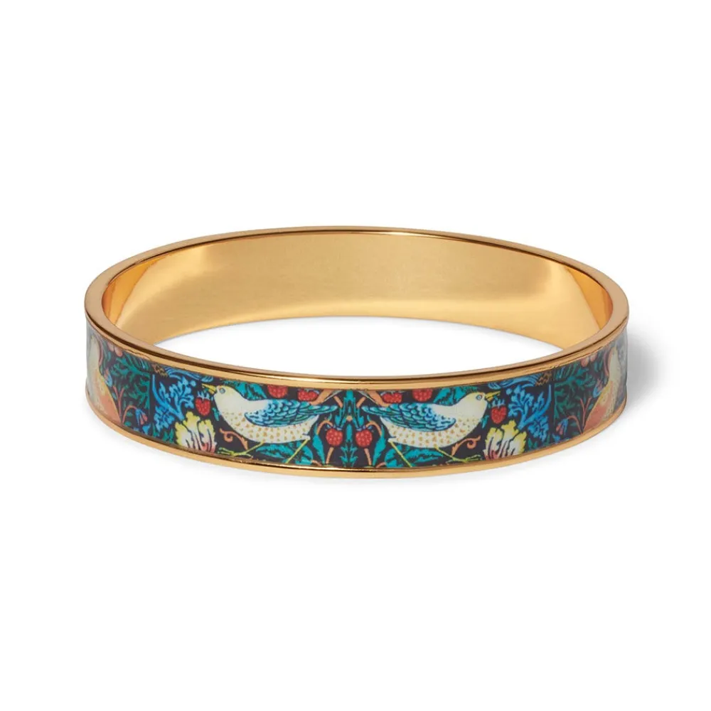 Discount The Met Store William Morris Strawberry Thief Enamel Bangle