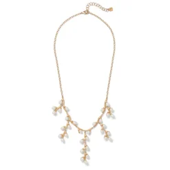 Discount The Met Store Willow Catkins Pearl Bib Necklace and Drop Earrings Set