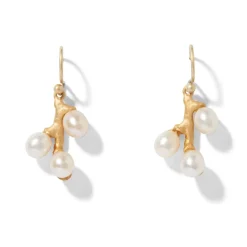 Discount The Met Store Willow Catkins Pearl Bib Necklace and Drop Earrings Set