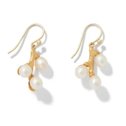 Discount The Met Store Willow Catkins Pearl Bib Necklace and Drop Earrings Set