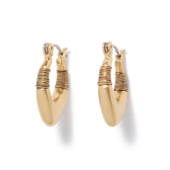 Discount The Met Store Wrapped Chevron Huggie Earrings